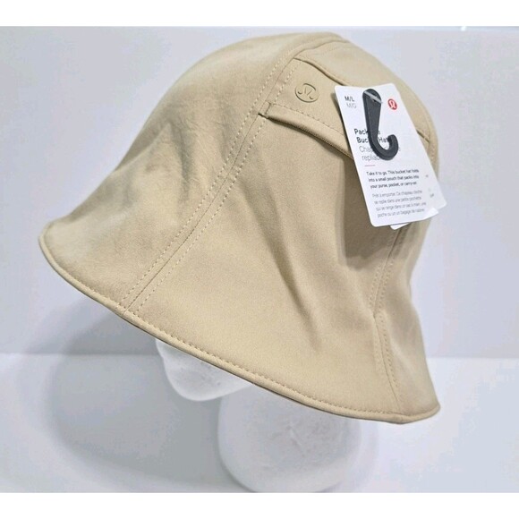 Lululemon Accessories - Lululemon Womens M/L Packable Bucket Hat Khaki Beige Tan